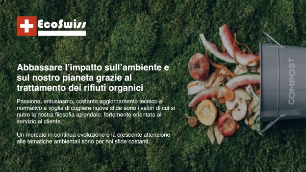 EFR EcoSwiss – Sistema professionale per la trasformazione degli scarti organici in materia prima seconda