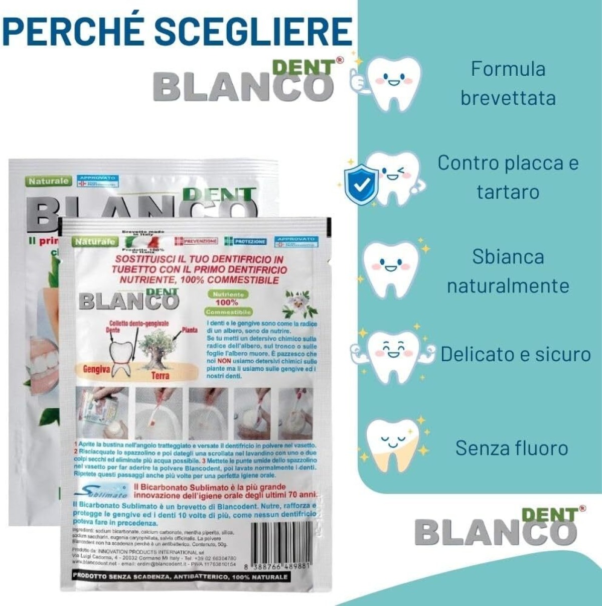 Blancodent - Il dentifricio naturale e 100% commestibile - Asset