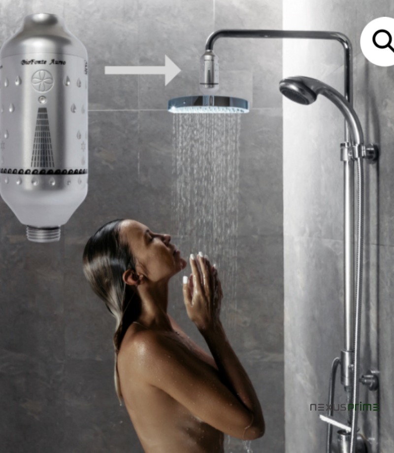 BioFonte Aureo Doccia – Dispositivo doccia per il benessere di pelle e capelli