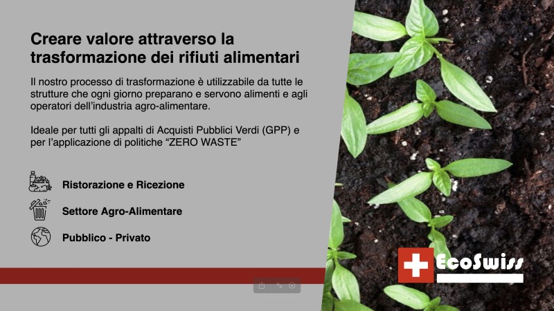 EFR EcoSwiss – Sistema professionale per la trasformazione degli scarti organici in materia prima seconda